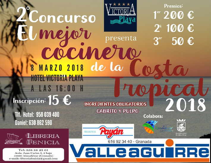 El hotel Victoria Playa acogerá el II Concurso para elegir al Mejor Cocinero de la Costa Tropical